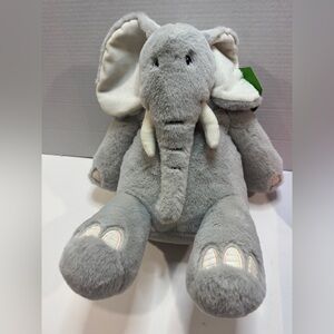 Stuffed Plush Elephant 13” tall when seated. Very soft. NEW.